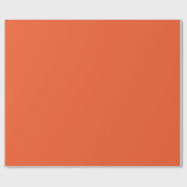 Bright Orange Minimalist Solid Background Cadeaupapier (Vlak)