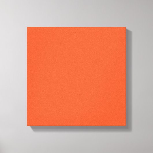 Bright Orange Minimalist Solid Background Canvas Afdruk (Voorkant)