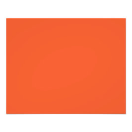 Bright Orange Minimalist Solid Background Foto Afdruk