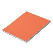 Bright Orange Minimalist Solid Background Notitieblok (Linkerzijde)