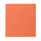 Bright Orange Minimalist Solid Background Notitieblok (Voorkant)