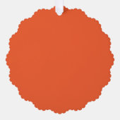 Bright Orange Minimalist Solid Background Ornament Kaart (Voorkant)