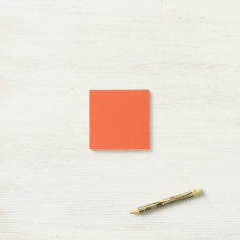 Bright Orange Minimalist Solid Background Post-it® Notes