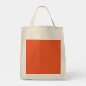 Bright Orange Minimalist Solid Background Tote Bag (Achterkant)