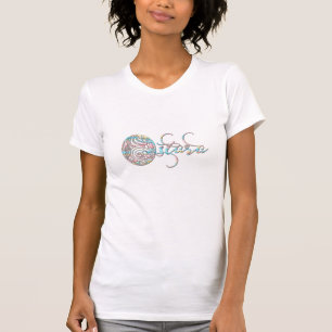 Bright Ostara Egg Script Text T-shirt
