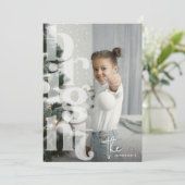 BRIGHT Overlay Typografie 'Foto Kerstmis Feestdagenkaart (Staand voorkant)