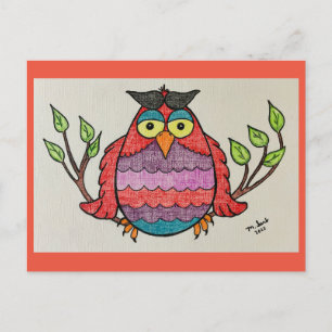 Bright Owl Postkruising Briefkaart