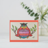 Bright Owl Postkruising Briefkaart (Staand voorkant)