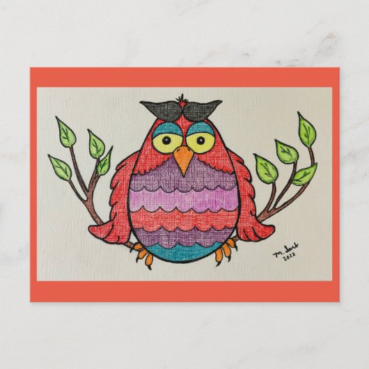 Bright Owl Postkruising Briefkaart (Voorkant)