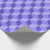 BRIGHT PAARS GEOMETRIC CUBE PATTERS CADEAUPAPIER (Hoek)