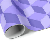 BRIGHT PAARS GEOMETRIC CUBE PATTERS CADEAUPAPIER (Rol Hoek)