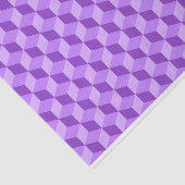 BRIGHT PAARS GEOMETRIC CUBE PATTERS TISSUEPAPIER (Detail)