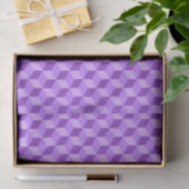 BRIGHT PAARS GEOMETRIC CUBE PATTERS TISSUEPAPIER (Geschenk)