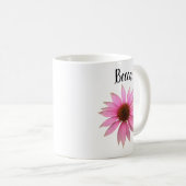 Bright Paarse conefloer - Aangepaste microfoon Koffiemok (Voorkant rechts)