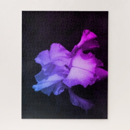 Bright Paarse Iris Photo Puzzle Legpuzzel