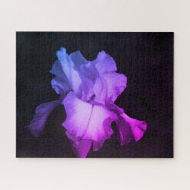 Bright Paarse Iris Photo Puzzle Legpuzzel