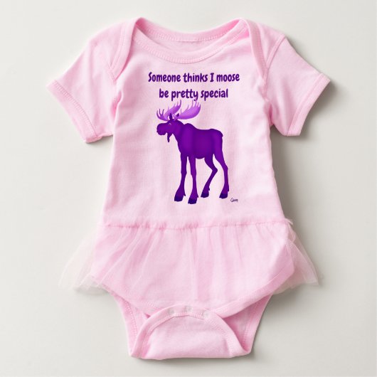 Bright Paarse Moose - Tutu Bodysuit (Voorkant)