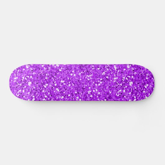 Bright Paarse Shimmer Glitter Skateboard (Horizontaal)
