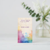 Bright paint splashes RSVP Enclosure Kaart (Staand voorkant)