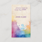 Bright paint splashes RSVP Enclosure Kaart (Voorkant)