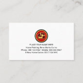 Bright Paint Splatters Painter Service Visitekaartje (Achterkant)