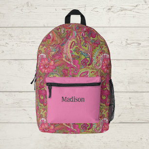 Bright Paisley Patterned Rugzak