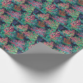 Bright Palm Beach Kerst Bloemen Waterverf Cadeaupapier (Hoek)