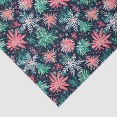 Bright Palm Beach Kerst Waterverf Tissuepapier (Detail)