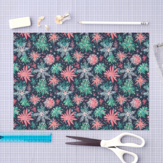 Bright Palm Beach Kerst Waterverf Tissuepapier (Craft)