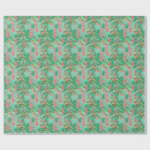 Bright Palm Beach kerstbomen en Ornamenten Cadeaupapier (Vlak)