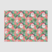 Bright Palm Beach Kerstman Tissuepapier (Voorkant)