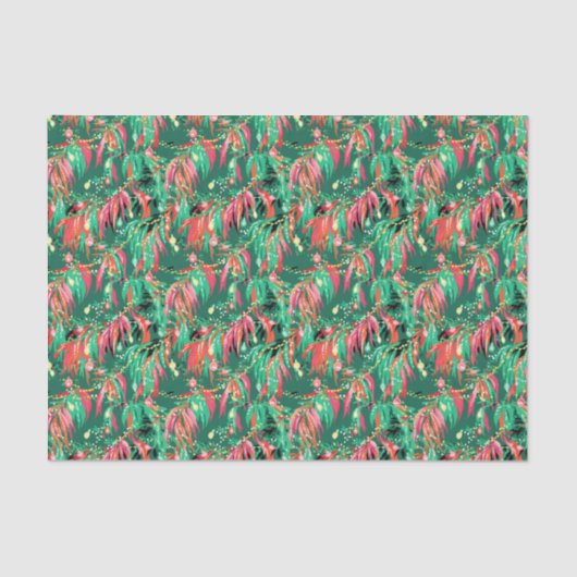 Bright Palm Beach Kerstmis Chili Peppers Tissuepapier (Voorkant)