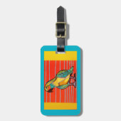 Bright Parrot Bagagelabel (Voorkant verticaal)