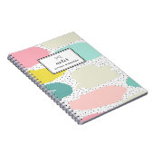 Bright Pastel Abstract Pattern Custom Notitieboek (Rechterzijde)