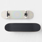 Bright Pastel Boho Hippie Quirky Abstract Mandala Persoonlijk Skateboard (Horizontaal)