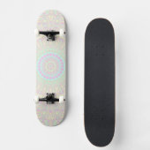 Bright Pastel Boho Hippie Quirky Abstract Mandala Persoonlijk Skateboard (Voorkant)