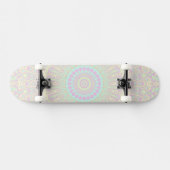 Bright Pastel Boho Hippie Quirky Abstract Mandala Persoonlijk Skateboard (Horizontaal)