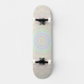 Bright Pastel Boho Hippie Quirky Abstract Mandala Persoonlijk Skateboard (Voorkant)