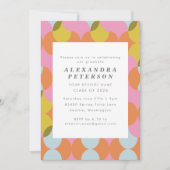 Bright Pastel Geometric Graduation Party Foto Kaart (Voorkant)