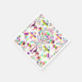 Bright Pastel Otomi Cocktail Napkins Servet (Hoek)