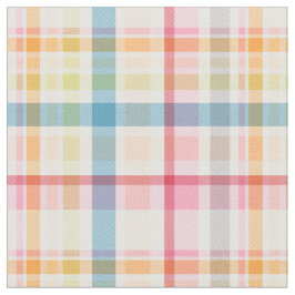 Bright Pastel plaid multicolour clan tartan Stof