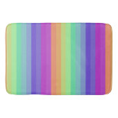 Bright Pastel Rainbow Stripe Badmat (Voorkant)