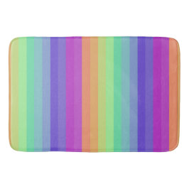 Bright Pastel Rainbow Stripe Badmat