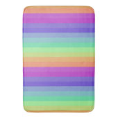 Bright Pastel Rainbow Stripe Badmat (Voorkant Verticaal)
