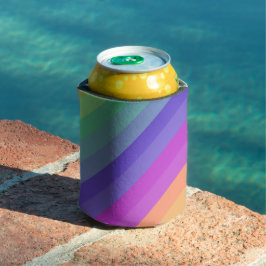 Bright Pastel Rainbow Stripe Cooler