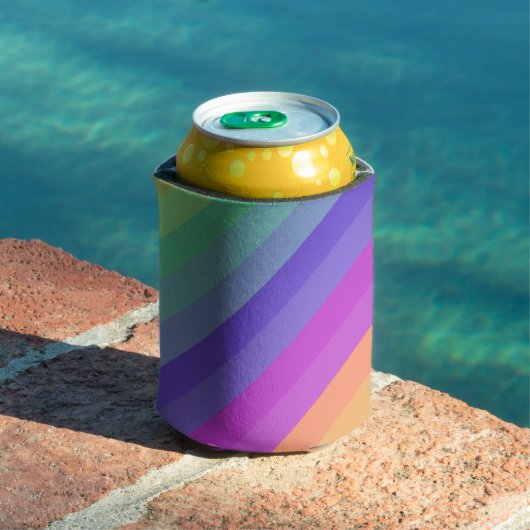 Bright Pastel Rainbow Stripe Cooler (Insitu Zwembad)