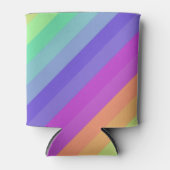 Bright Pastel Rainbow Stripe Cooler (Voorkant)