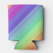Bright Pastel Rainbow Stripe Cooler (Achterkant)