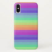 Bright Pastel Rainbow Stripe iPhone / iPad hoesje (Achterkant)