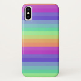Bright Pastel Rainbow Stripe iPhone / iPad hoesje
